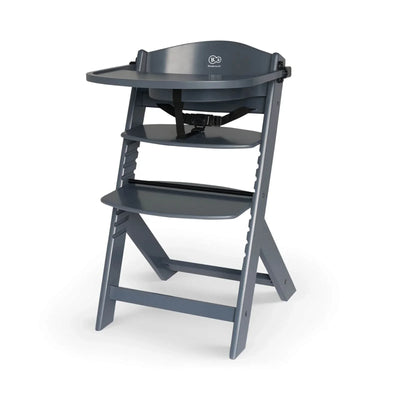 Kinderkraft Enock Wooden Highchair - Full Grey
