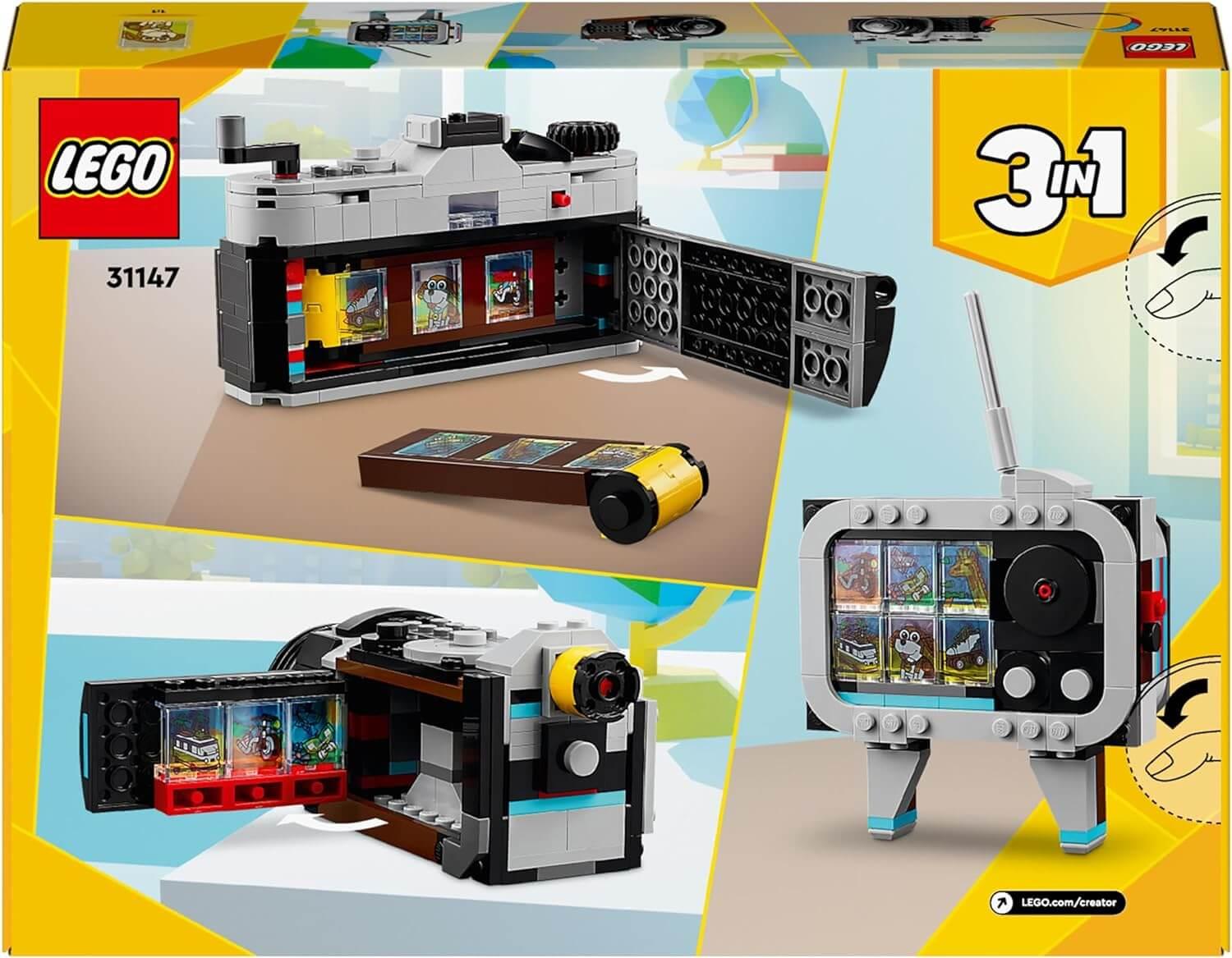 Lego Creator 3 in 1 31147 Retro Camera Buildable Toy for Ages 8 and Up