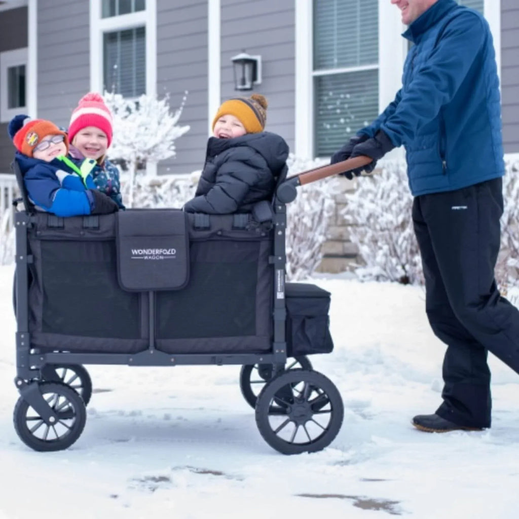 W4 Luxe Quad Stroller Wagon - Volcanic Black