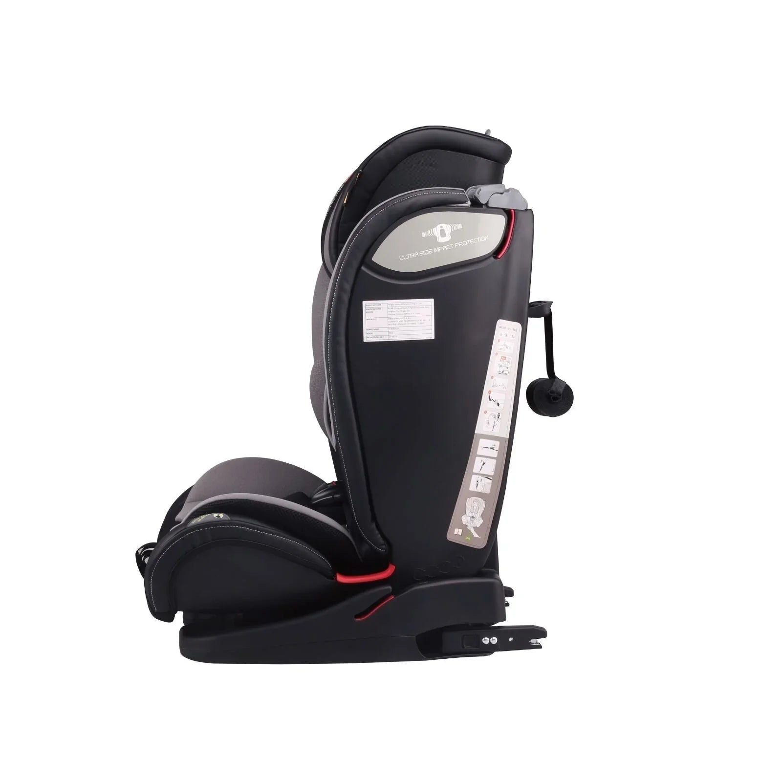 baby plus Secure Group 1/2/3 (9 Months to 12 Years) Car Seat - Grey