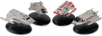 Shuttlecraft Set 4 Kelvin Timeline (Transport Shuttlecraft & Passenger Shuttle & Med Evac Shuttle & Warrant Shuttle) Model Diecast Ship (Eaglemoss / Star Trek)