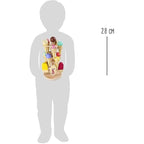 small foot movable wooden ice cream rack, accessories for grocery stores and children's kitchens, from 3 years, 1248