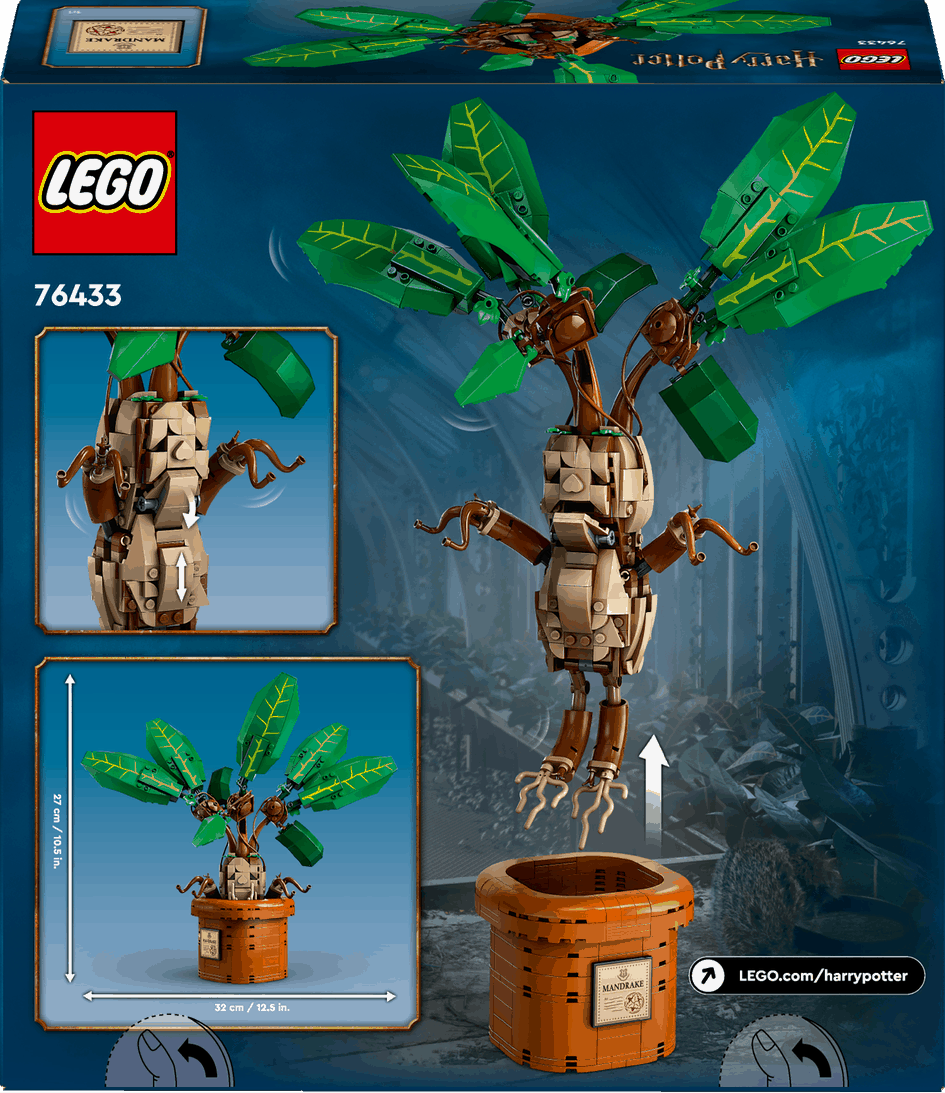 Lego Harry Potter 76433 Mandrake Buildable Playset for Ages 10 and Up