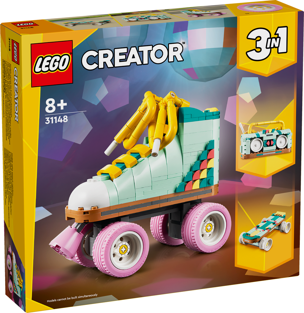 Lego Creator 3 in 1 31148 Retro Roller Skate Playset for Ages 8 and Up