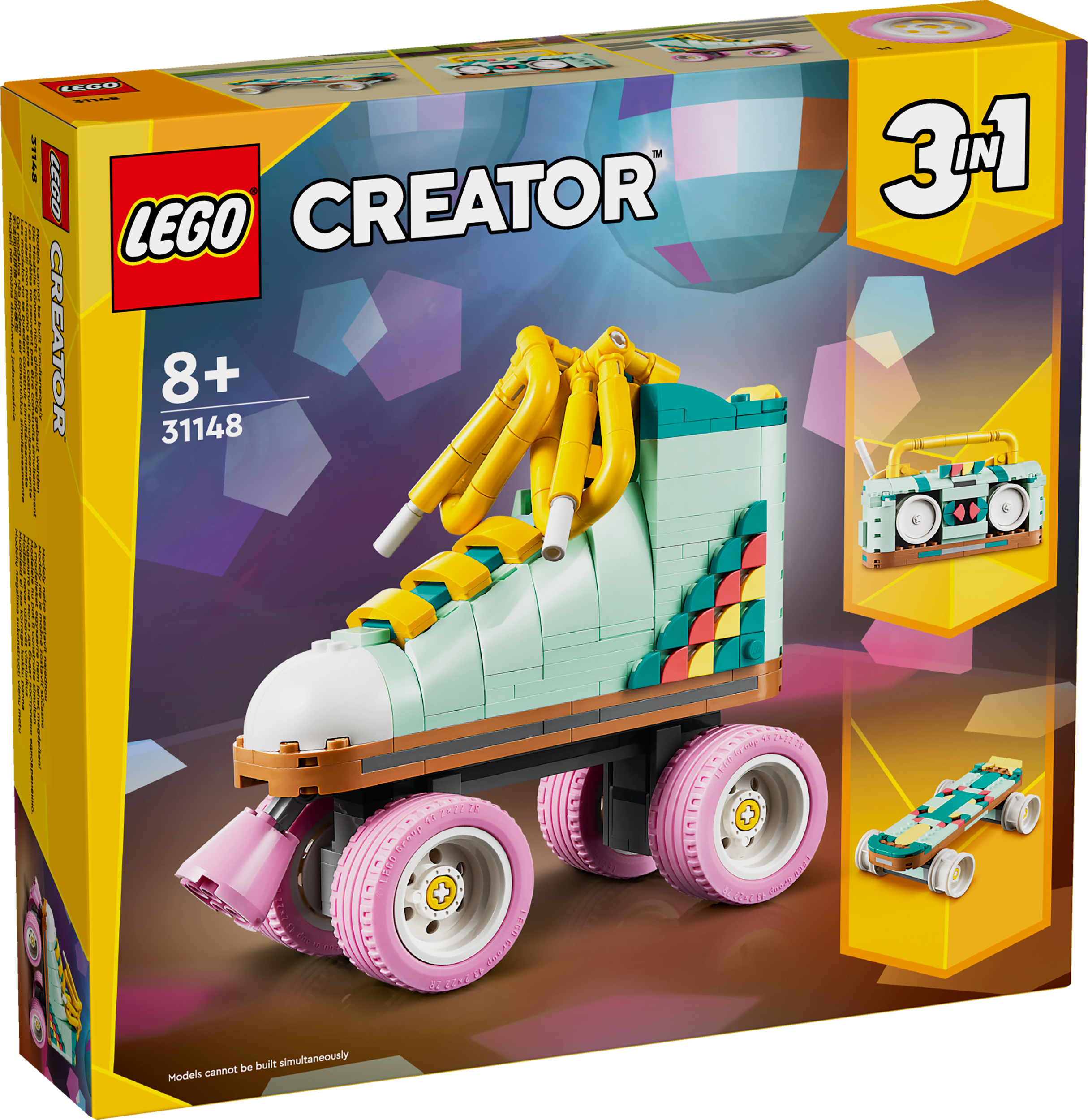 Lego Creator 3 in 1 31148 Retro Roller Skate Playset for Ages 8 and Up