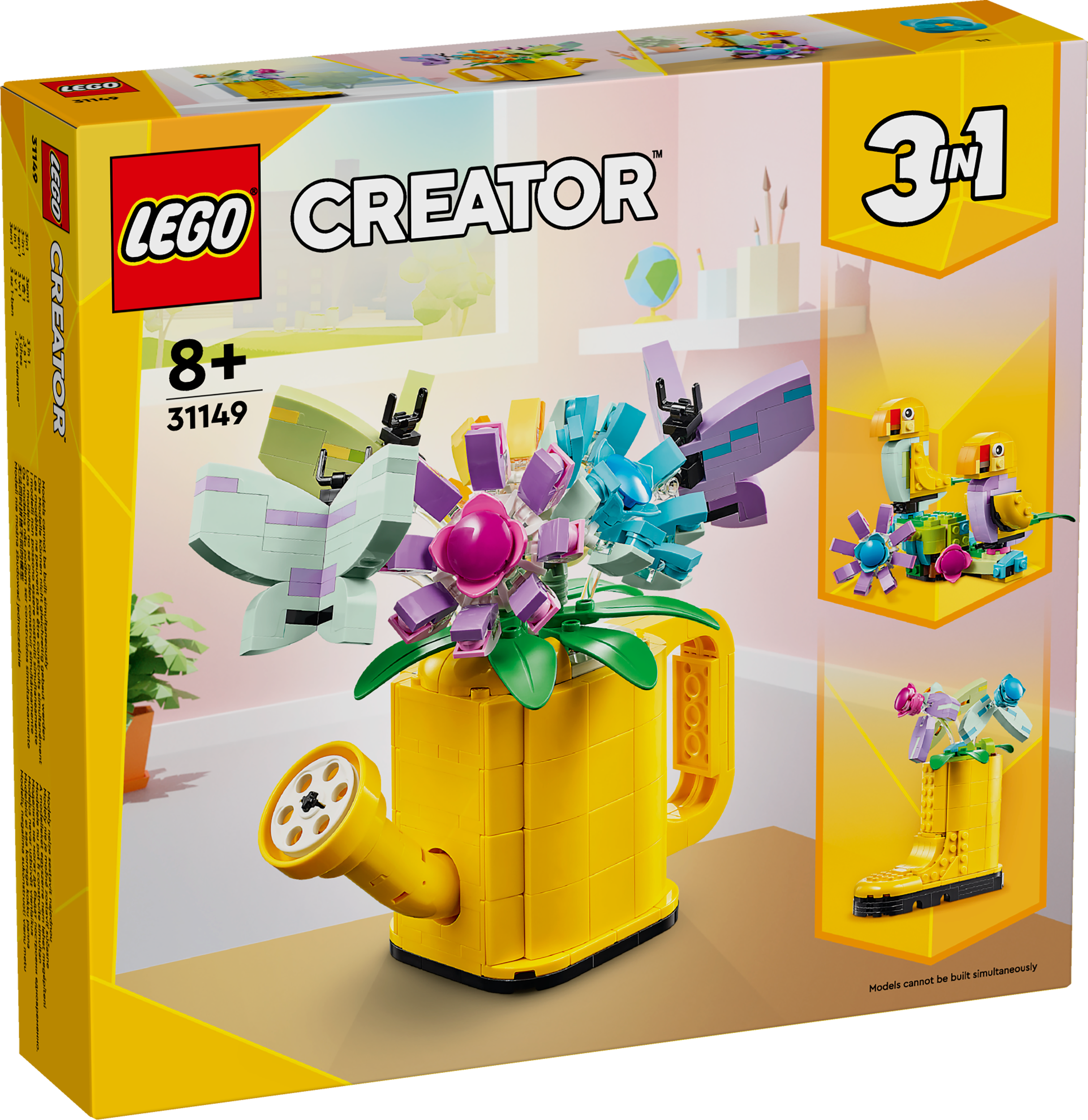 Lego Creator 3 in 1 31149 Flowers in Watering Can for Ages 8 and Up
