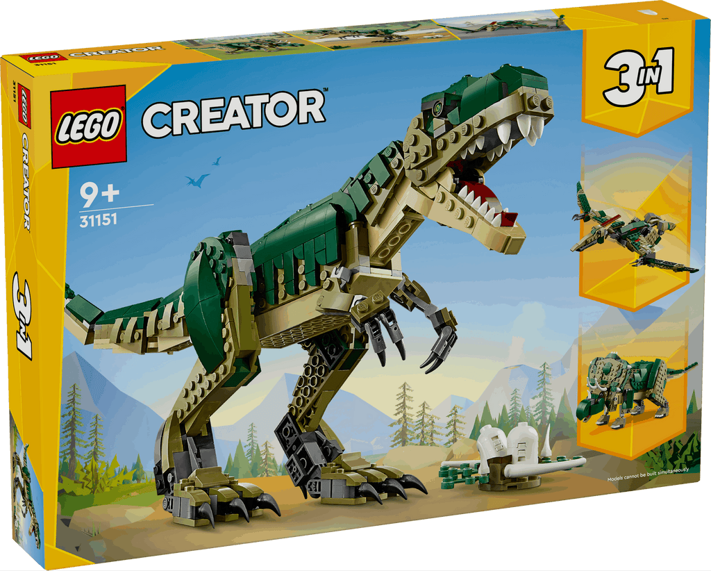 Lego Creator 3 in 1 31151 T. Rex Rebuildable Playset for Ages 9 and Up