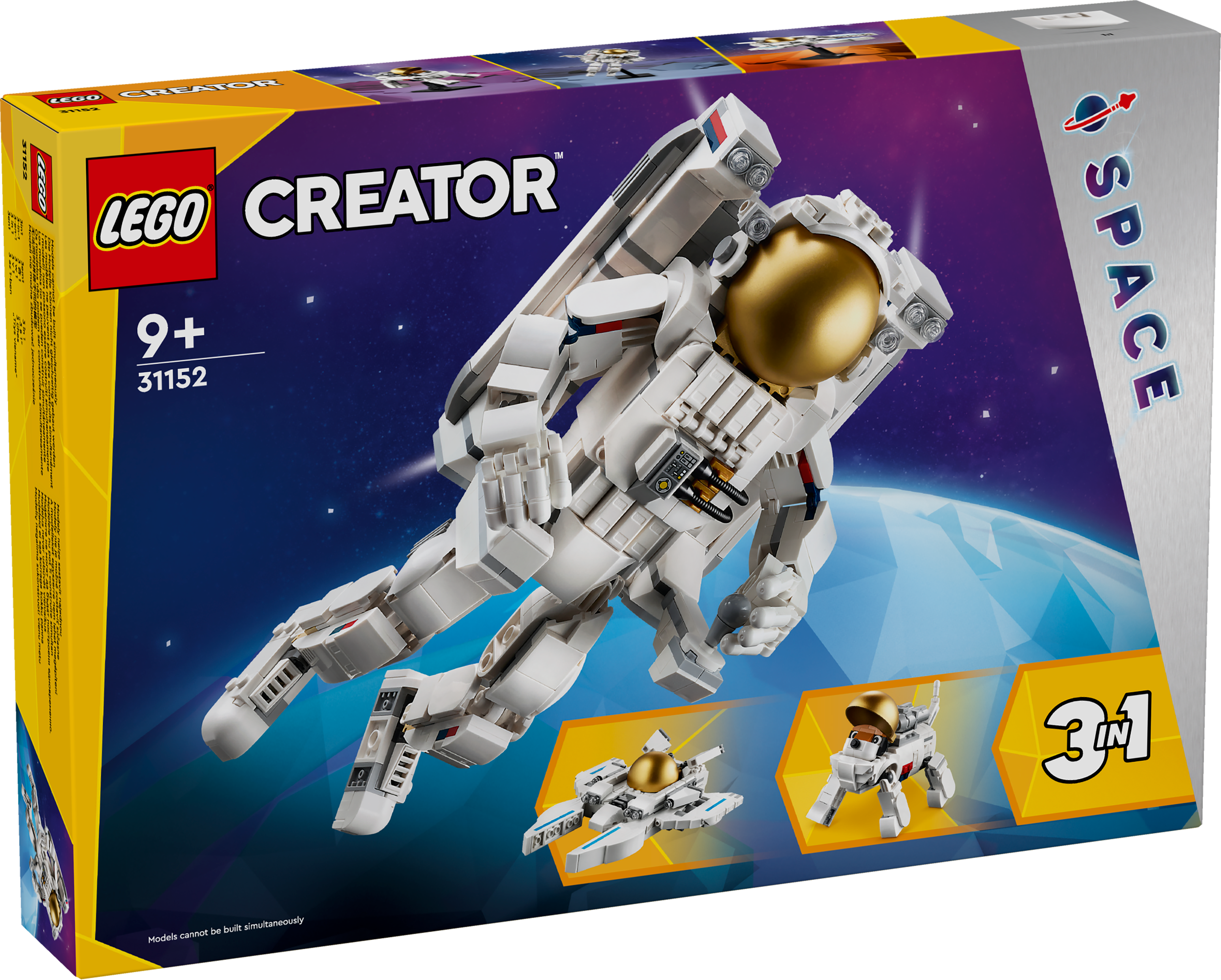 Lego Creator 3 in 1 31152 Space Astronaut Playset for Ages 9 and Up