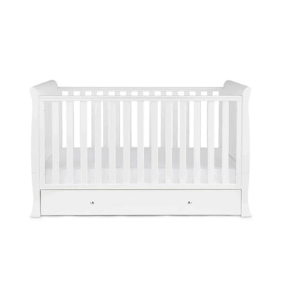 Ickle Bubba Snowdon Classic Cot Bed White - Without Mattress