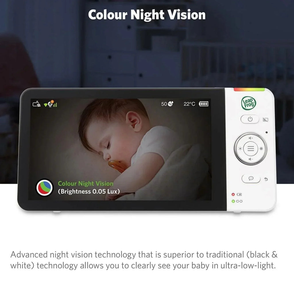 LeapFrog LF2936FHD Touch Screen Wi-Fi Smart Baby Monitor 5.5" 1080p Full HD Colour Display