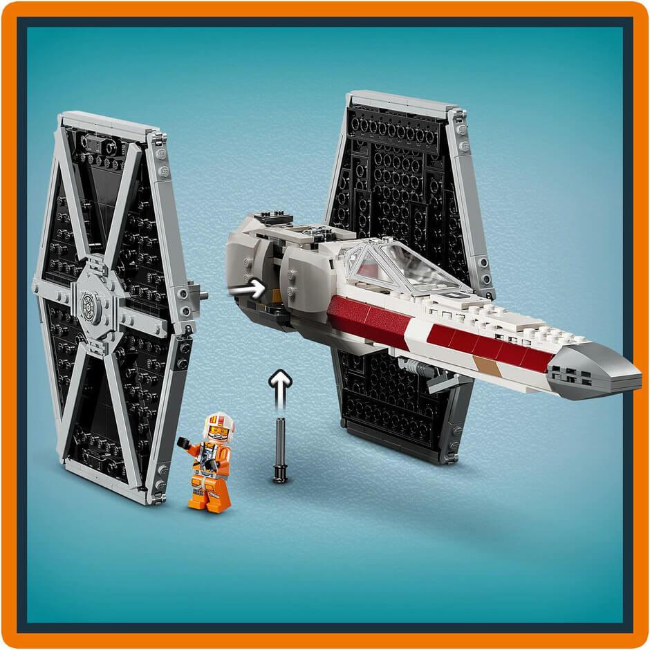 Lego Star Wars 75393 TIE Fighter & X-Wing Mash-up Playset for Ages 10+