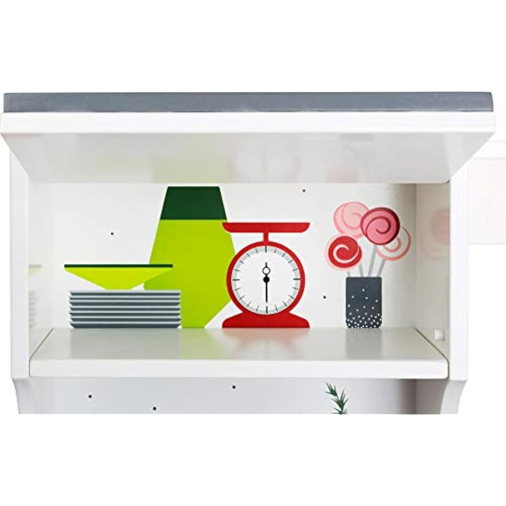 small foot 11159 Children's kitchen with oven, pan, saucepan, kitchen utensils and washbasin, from 3 years old