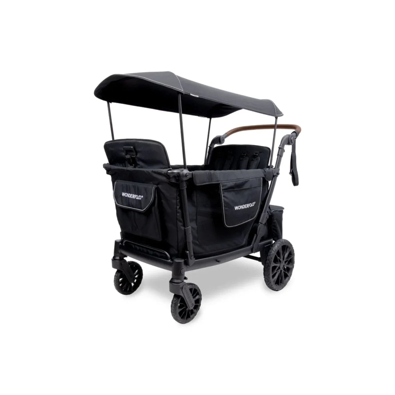 Wonderfold L4 Quad Stroller Wagon - Black