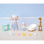 Sylvanian Families Bath Time Bubble Siblings Playset per bambini dai 3 anni in su