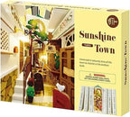Sunshine Town 3D Book Nook Wooden Puzzle TGB02