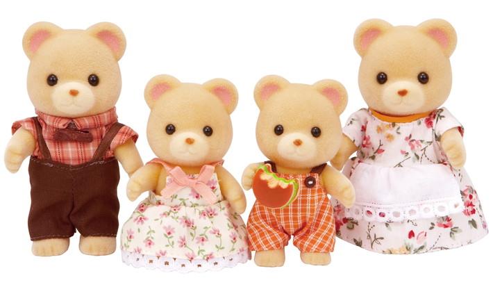 Coffret de jeu Famille Ours Sylvanian Families pour les enfants de 3 ans et plus