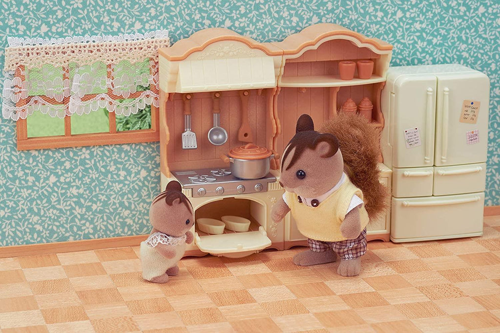 Sylvanian Families - Set da gioco da cucina, set di mobili per bambini dai 3 anni in su