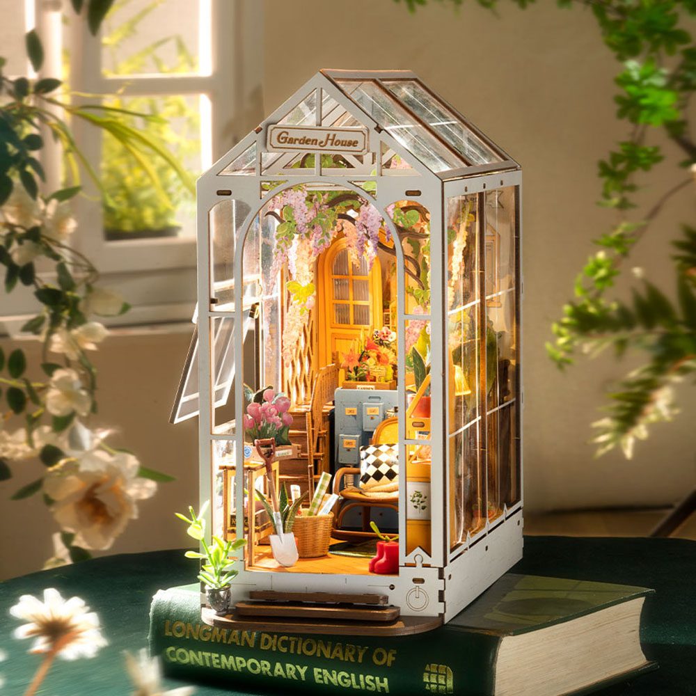 Rolife Garden House Book Nook 3D Wooden Model Kit