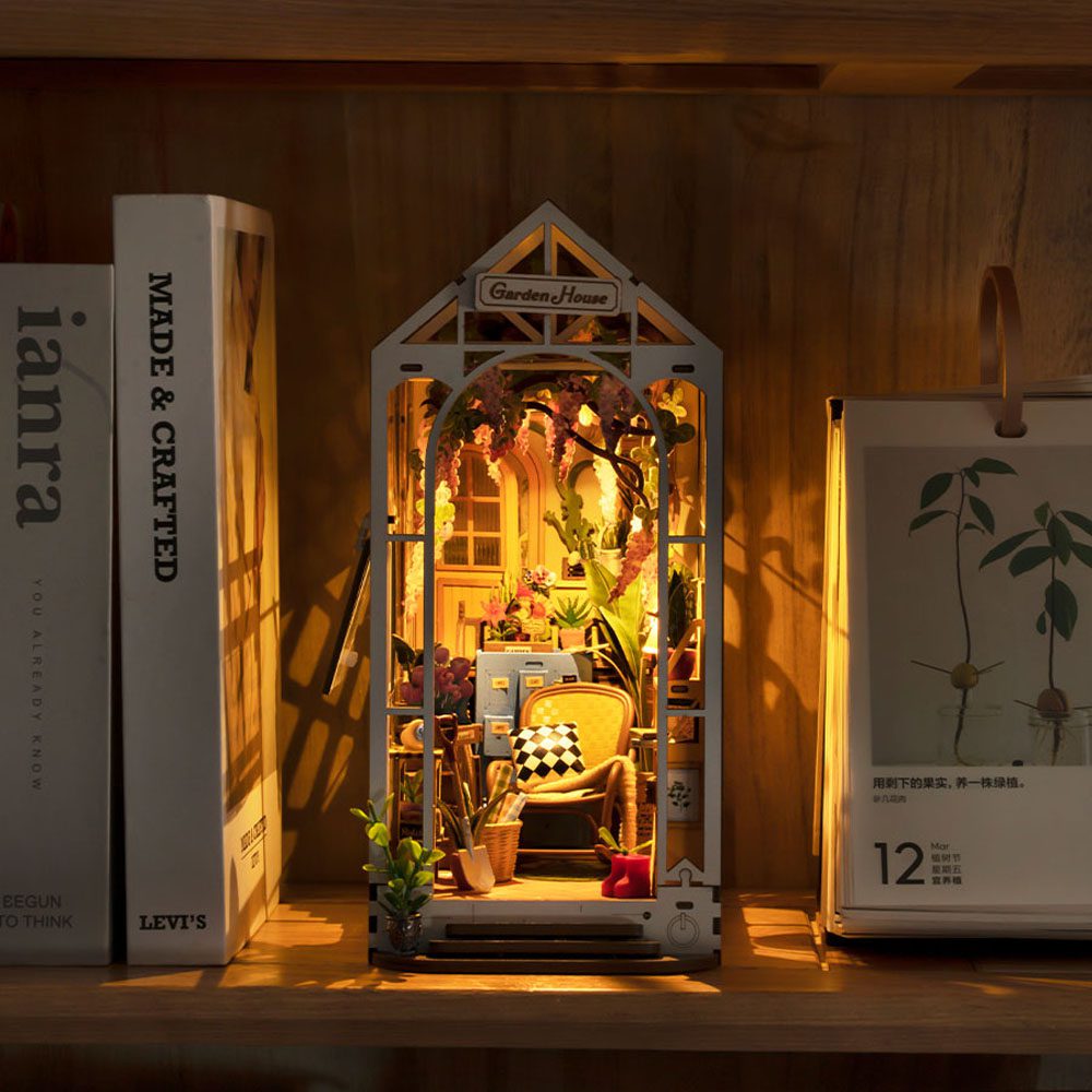 Rolife Garden House Book Nook 3D Wooden Model Kit