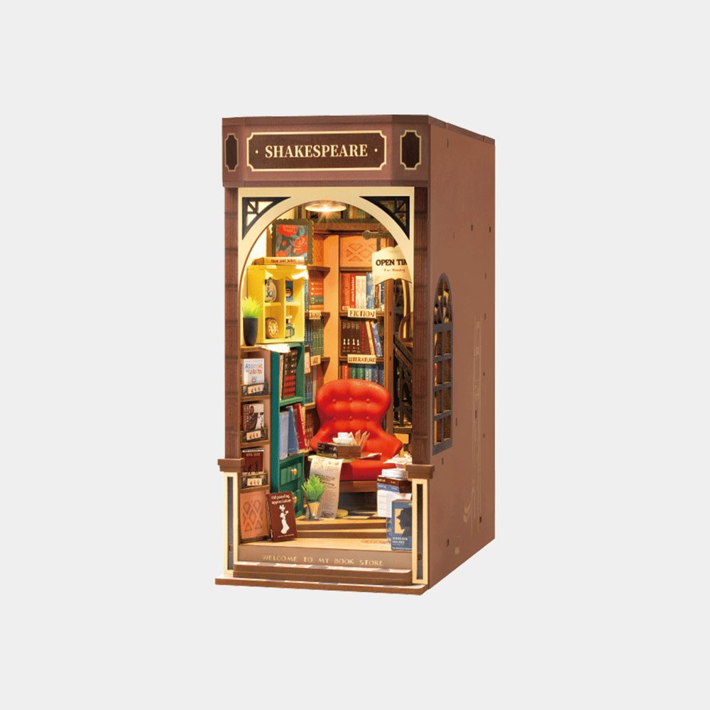 Rolife Shakespeare Bookstore Book Nook Model Kit
