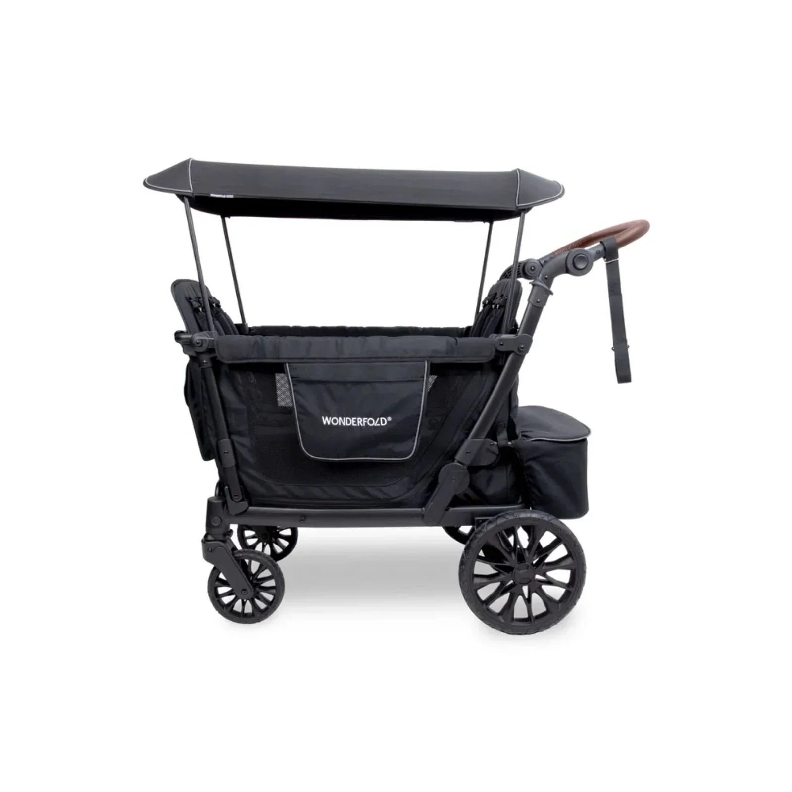 Wonderfold L4 Quad Stroller Wagon - Black