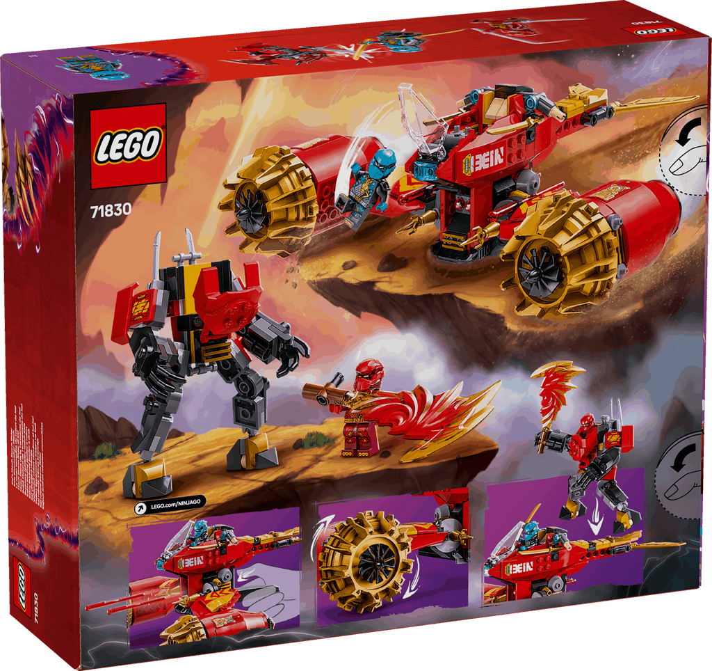 Lego Ninjago 71830 Kai's Mech Storm Rider Playset for Ages 7 and Up