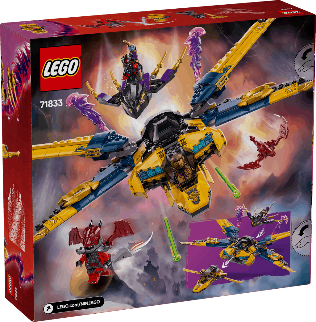 Lego Ninjago 71833 Ras and Arin's Super Storm Jet Playset for Ages 8+