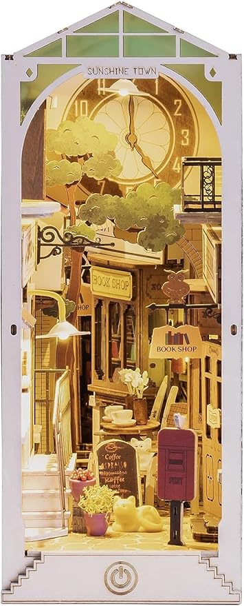 Sunshine Town 3D Book Nook Wooden Puzzle TGB02