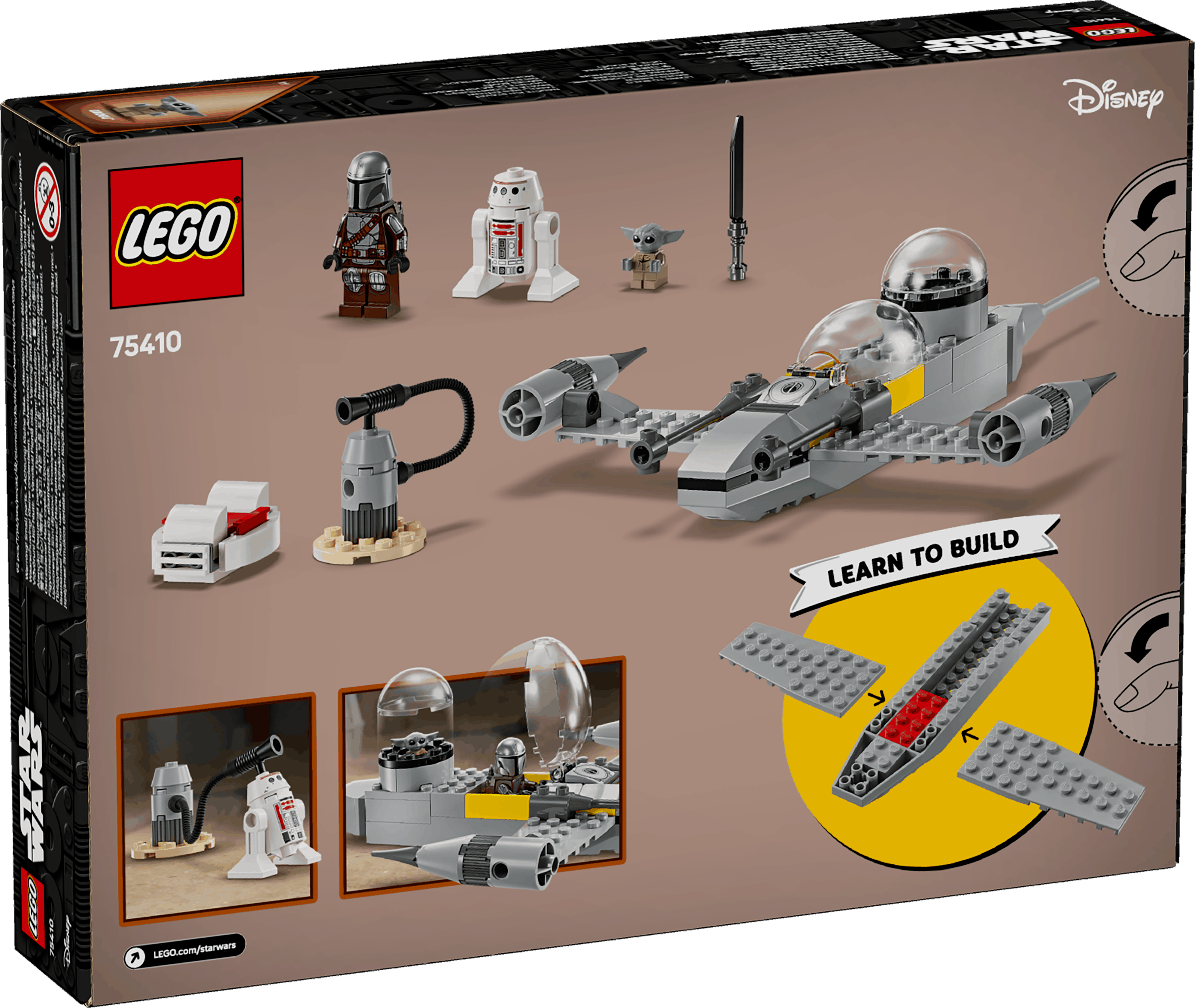 Lego Star Wars 75410 Mando and Grogu's N-1 Starfighter for Ages 4 & Up
