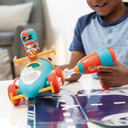 Design & Drill Bolt Buddies Police Rescue Race Car