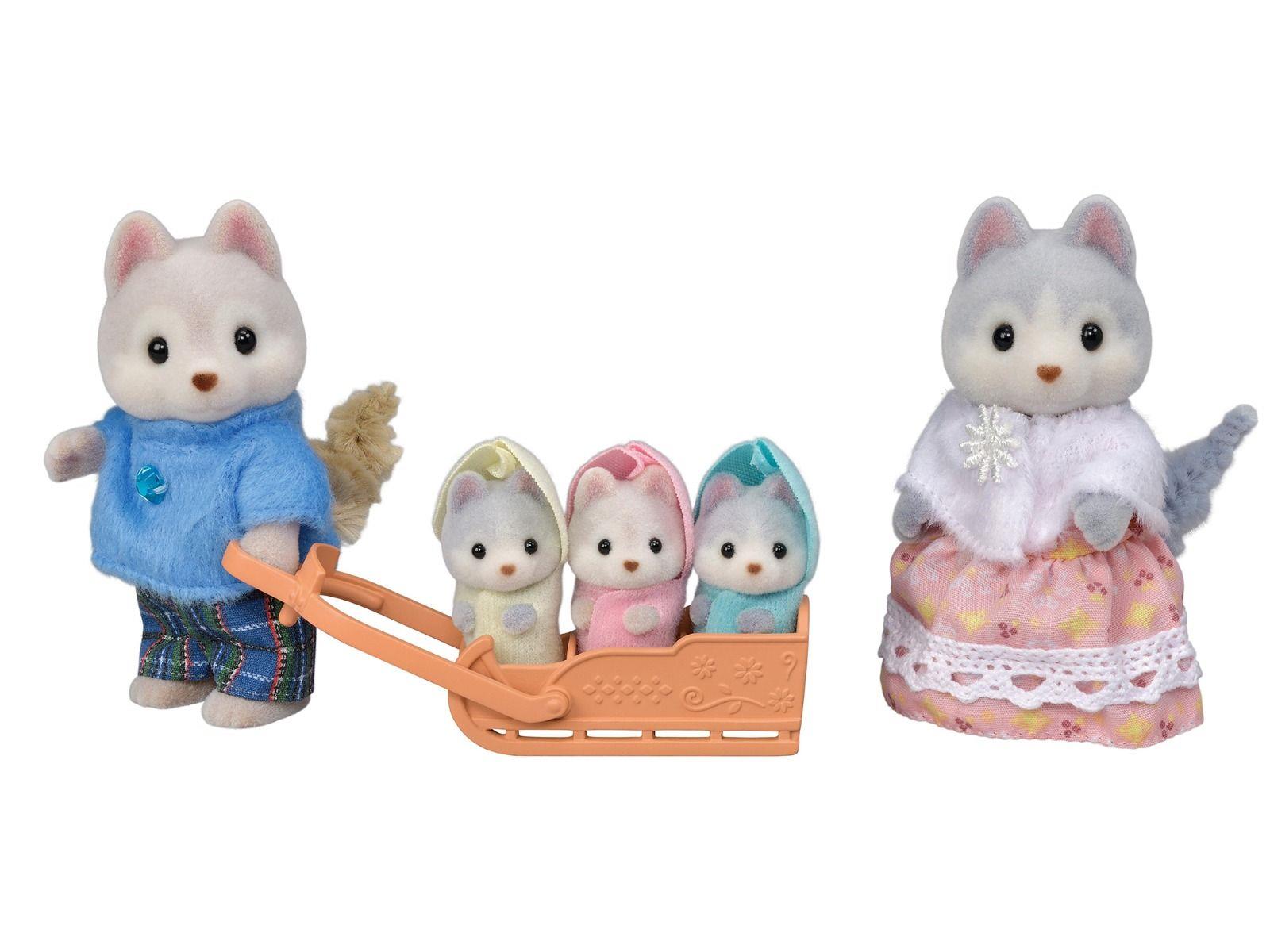 Sylvanian Families - Coffret de jeu Famille Husky pour les enfants de 3 ans et plus