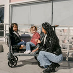Wonderfold L2 Quad Stroller Wagon - Grey
