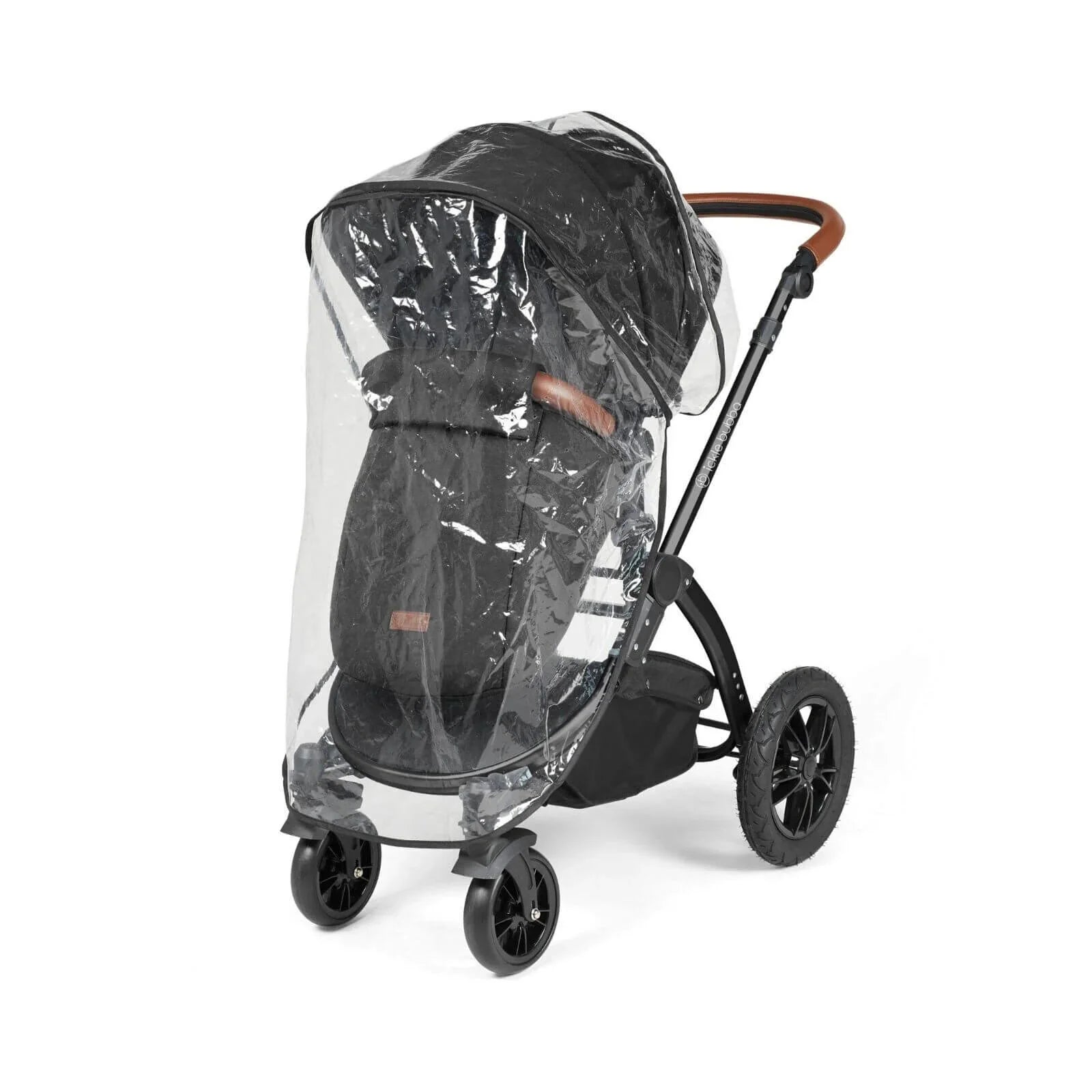 Ickle Bubba Stomp Luxe 2-in-1 Pushchair & Carrycot - Black/Midnight/Tan