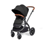 Ickle Bubba Stomp Luxe 2-in-1 Pushchair & Carrycot - Black/Midnight/Tan