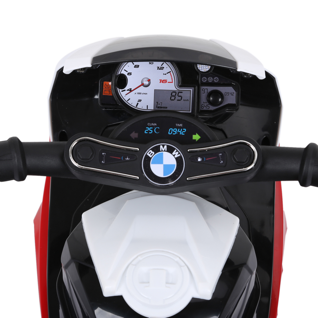 Electric Kids Ride on Motorcycle BMW Liscensed w/ Headlights Music Red
