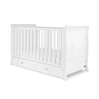 Ickle Bubba Snowdon Classic Cot Bed White - Without Mattress