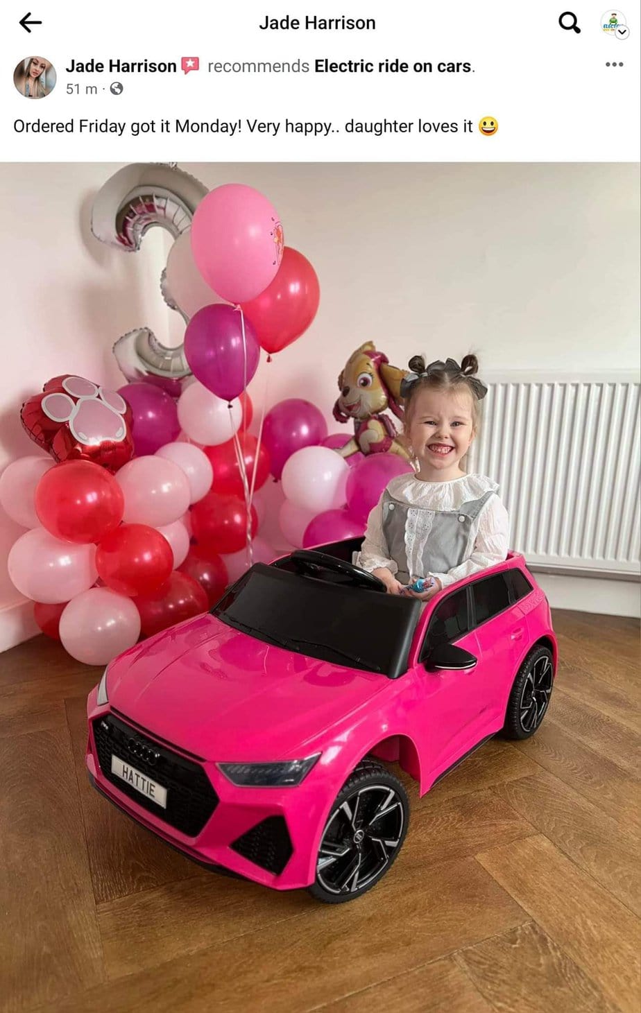 Audi RS6 Kids Ride on Sports Car with MP4 TV