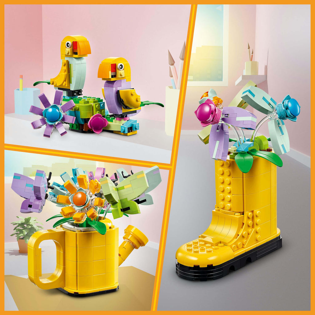 Lego Creator 3 in 1 31149 Flowers in Watering Can for Ages 8 and Up