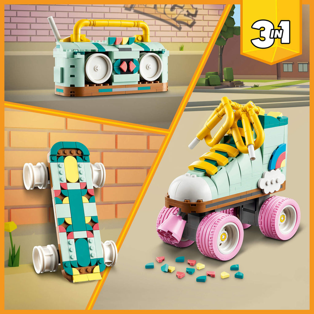 Lego Creator 3 in 1 31148 Retro Roller Skate Playset for Ages 8 and Up