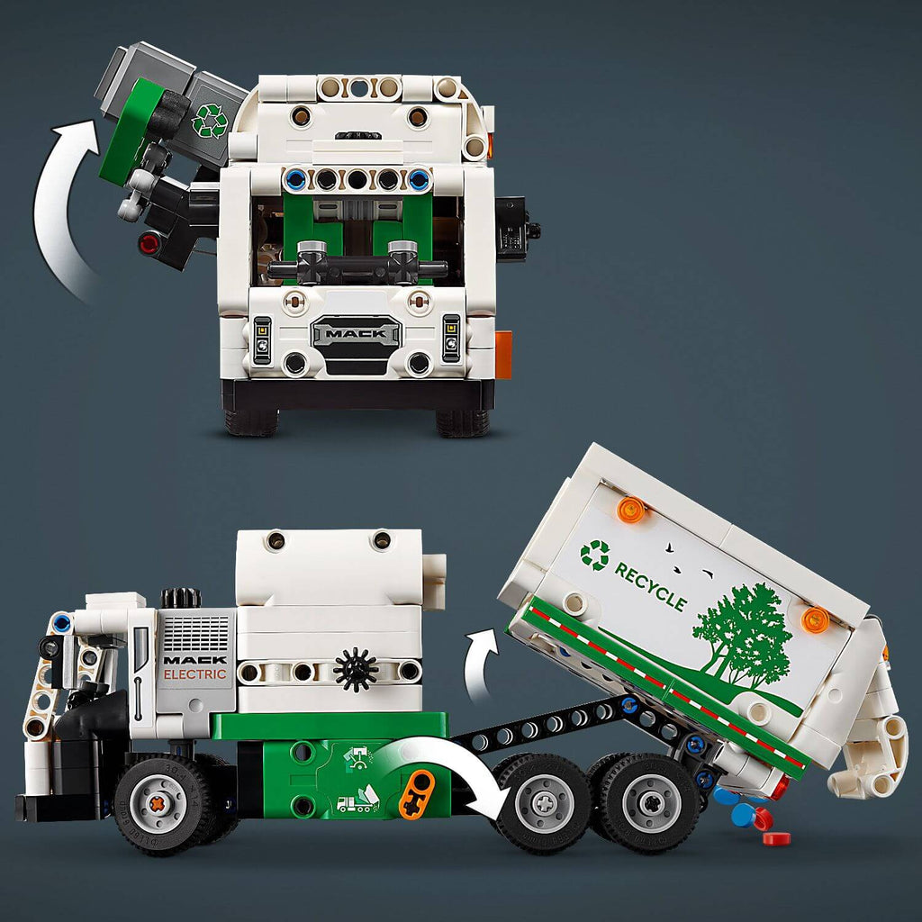 Lego Technic 42167 Mack Electric Garbage Truck Model for Ages 8 and Up