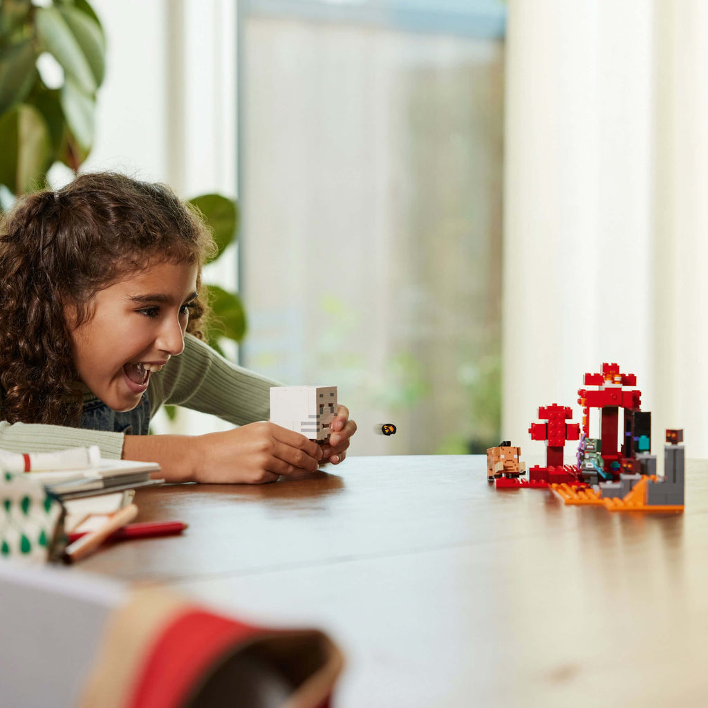 Lego Minecraft 21255 The Nether Portal Ambush Playset for Ages 8 & Up