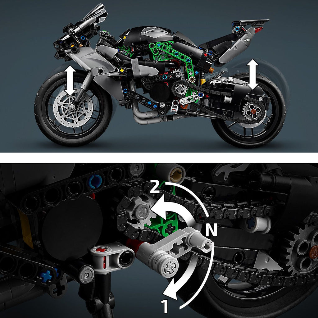 Lego Technic 42170 Kawasaki Ninja H2R Motorcycle Kit for Ages 10 & Up
