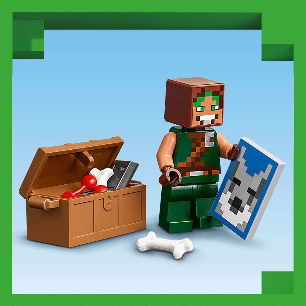 Lego Minecraft 21261 The Wolf Stronghold Toy Playset for Ages 8 and Up