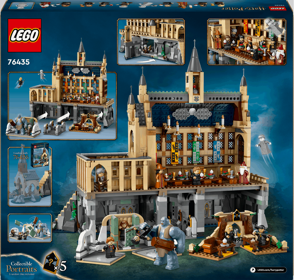 Lego Harry Potter 76435 Hogwarts Castle: The Great Hall for Ages 10+