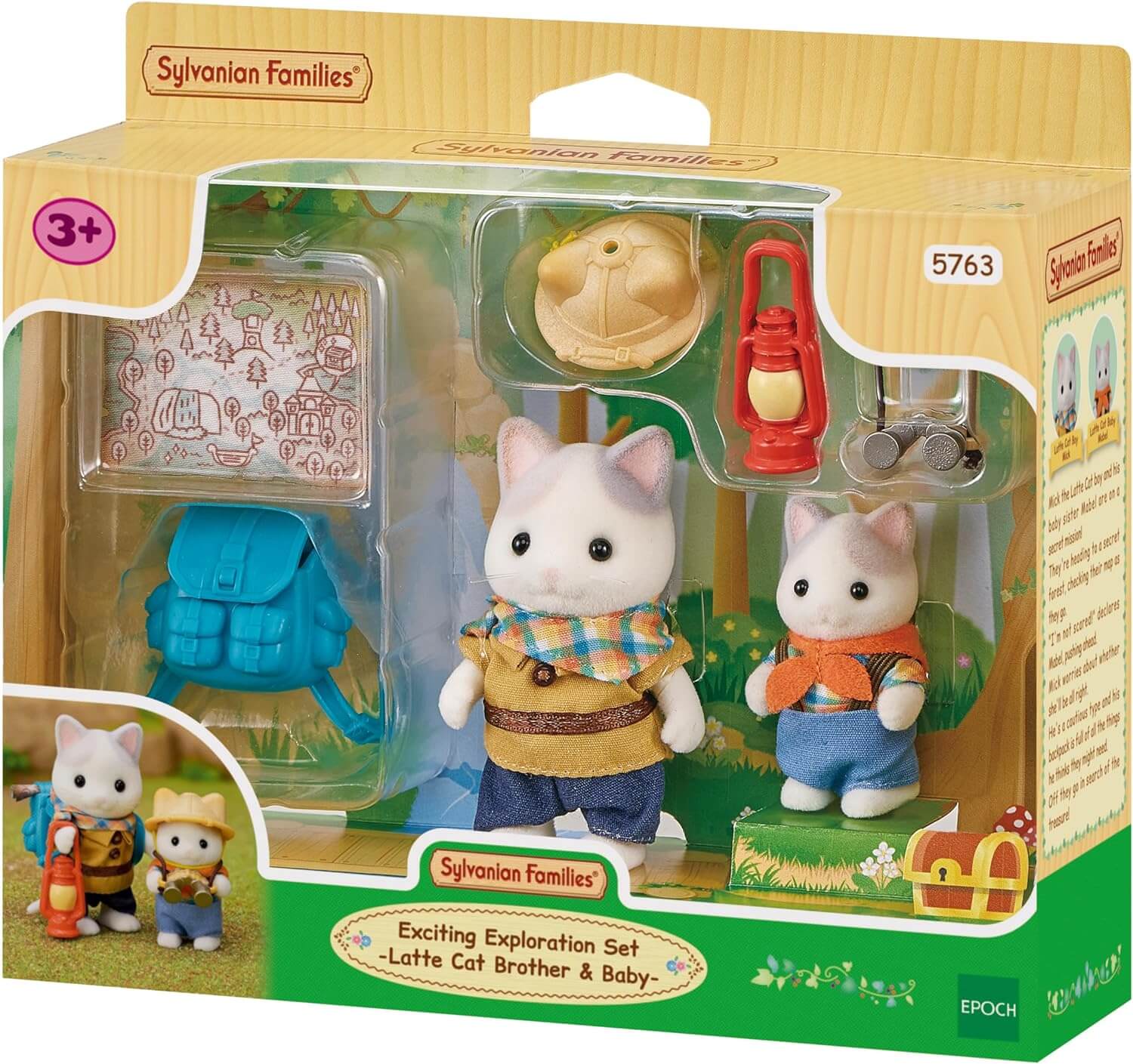 Sylvanian Families Coffret Exploration Passionnante Frères et Sœurs Chat Latte À partir de 3 ans