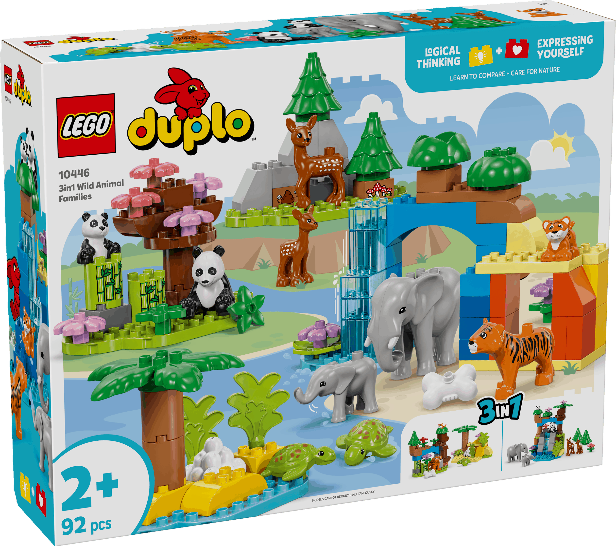 Lego Duplo 10446 3 in 1 Wild Animal Families for Toddlers Ages 2 & Up