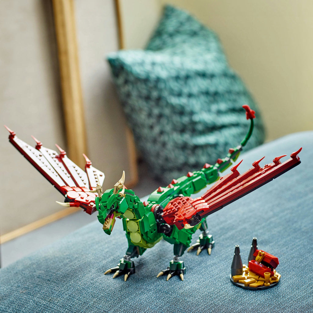 Lego Creator 3 in 1 31161 Medieval Dragon Toy Playset for Ages 9 & Up