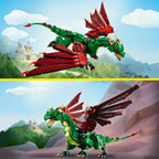 Lego Creator 3 in 1 31161 Medieval Dragon Toy Playset for Ages 9 & Up