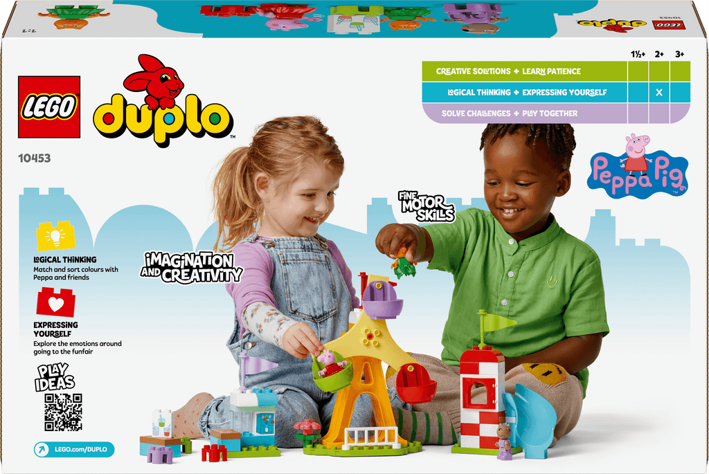 Lego Duplo 10453 Peppa Pig Funfair Playset for Toddlers Ages 2 and Up