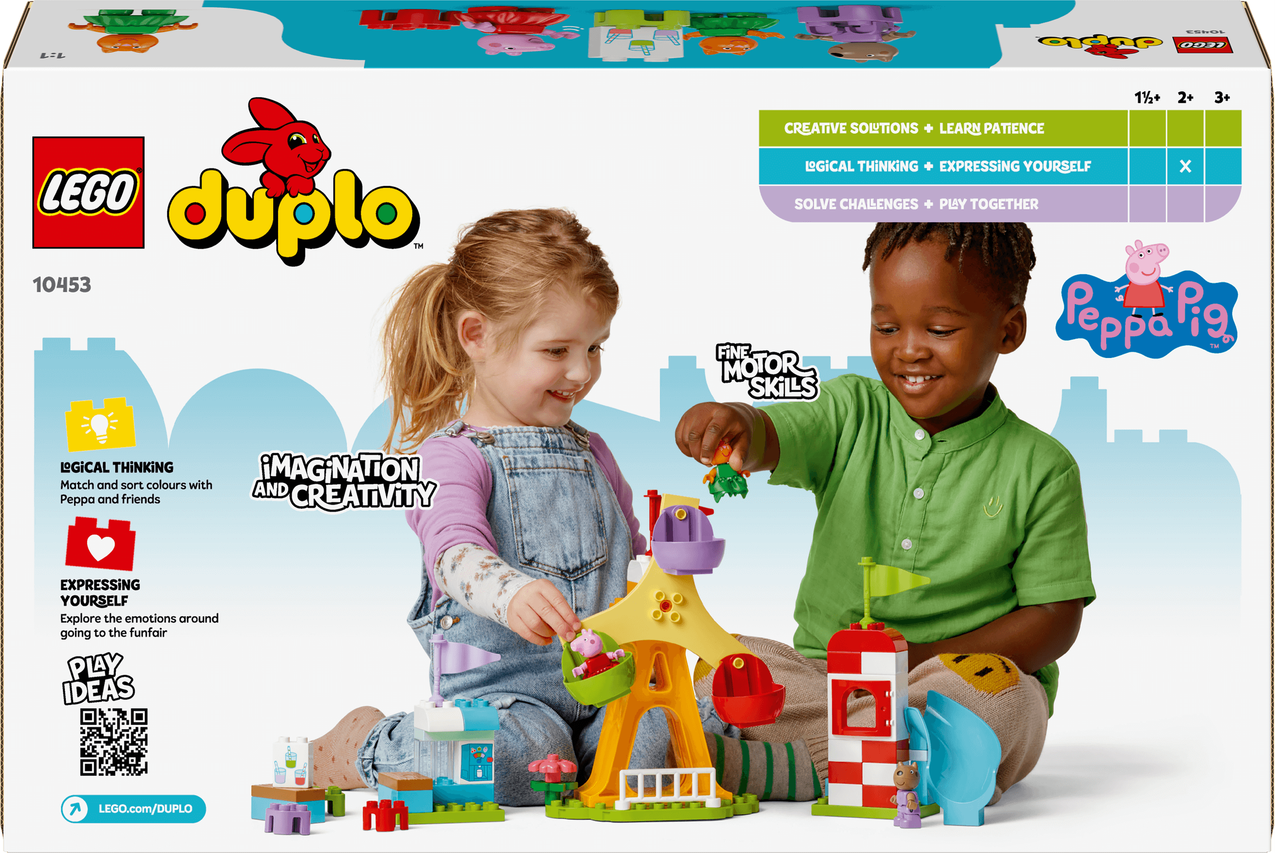 Lego Duplo 10453 Peppa Pig Funfair Playset for Toddlers Ages 2 and Up